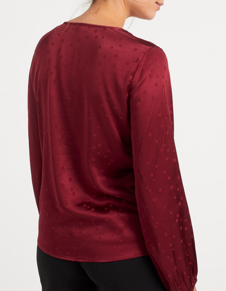 Blusa tierra quemada jacquard ojo I.Code-3 Blusa tierra quemada jacquard ojo I.Code-3