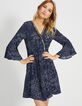 Robe marine imprimée foulard I.Code-3