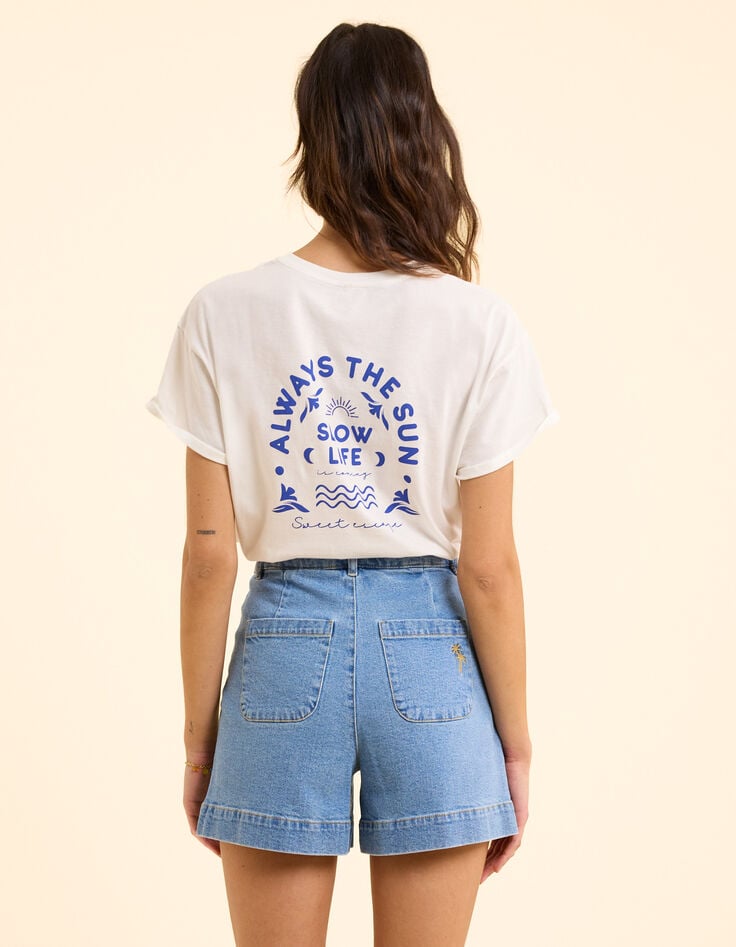 Short bleu en denim I.Code-5 Short bleu en denim I.Code-5