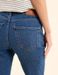 Pantalón vaquero recto azul con flecos I.Code-7