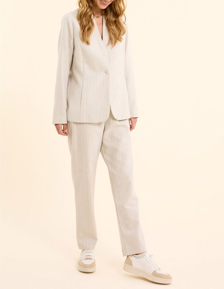 Grey striped tennis suit pants I.Code-5