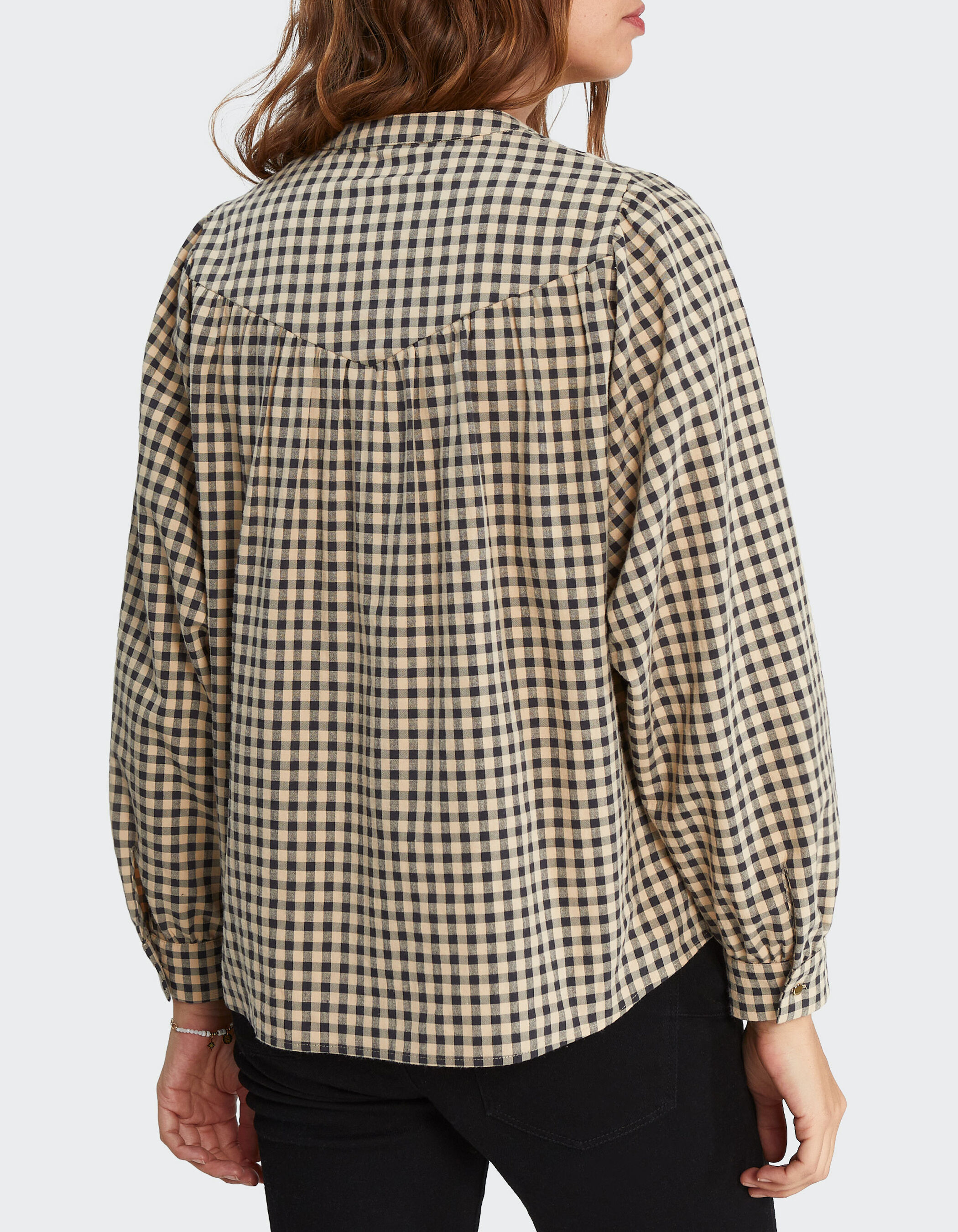 Blouse vichy femme clearance