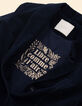 I.Code navy denim-look velvet suit jacket-5