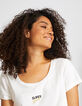 Tee-shirt blanc cassé Super Girl I.Code-4
