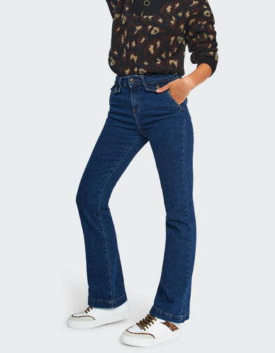 Blaue Flare-Jeans I.Code