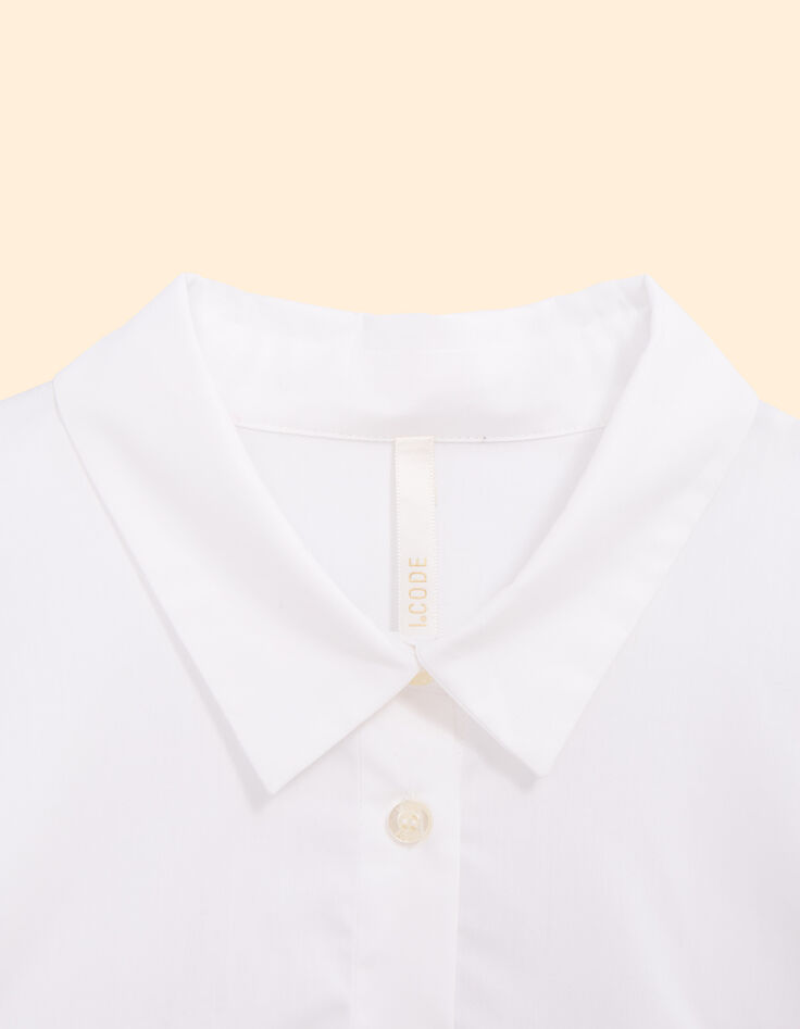 Off-white  shirt met geborduurd hartje I.Code-3
