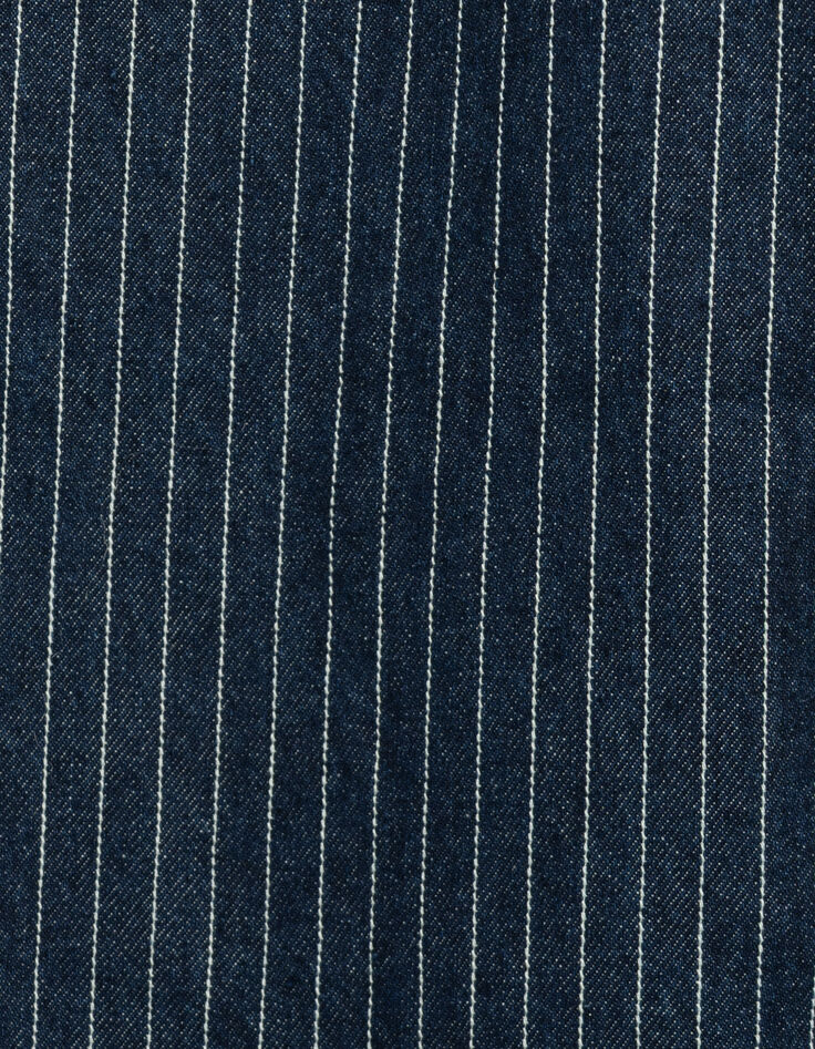 Gerade geschnittene Cropped-Damenjeans Streifenmotiv-8