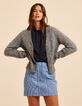 Cardigan gris tricot CHARLOTTE I.Code-2