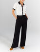 Pantalon large noir en molleton I.Code-2