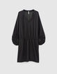 Robe vert empire pailletée manches bouffantes I.Code-6