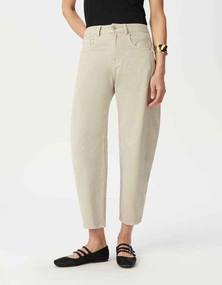 Beige Gabrielle Balloon-Jeans f&uuml;r Damen-2
