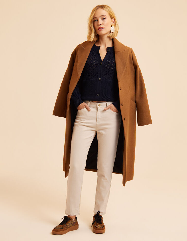 I.Code ecru straight jeans-7