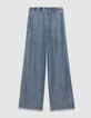 Blaue Damenjogpant mit Gummizug am Bund DANA-5