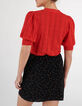 Cardigan abricot tricot à manches courtes I.Code-3