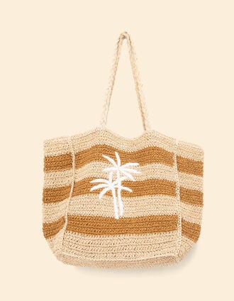 Sac rayé palmier I.Code