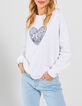I.Code off-white embroidered heart slogan sweatshirt-1