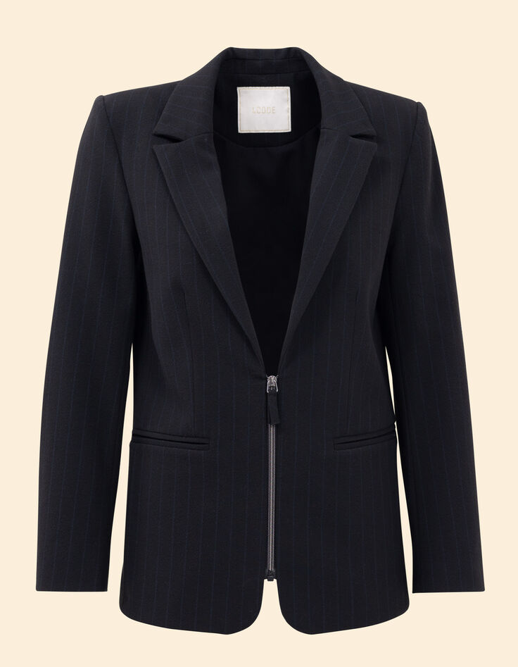 Grauer Blazer mit Tennisstreifen I.Code-7