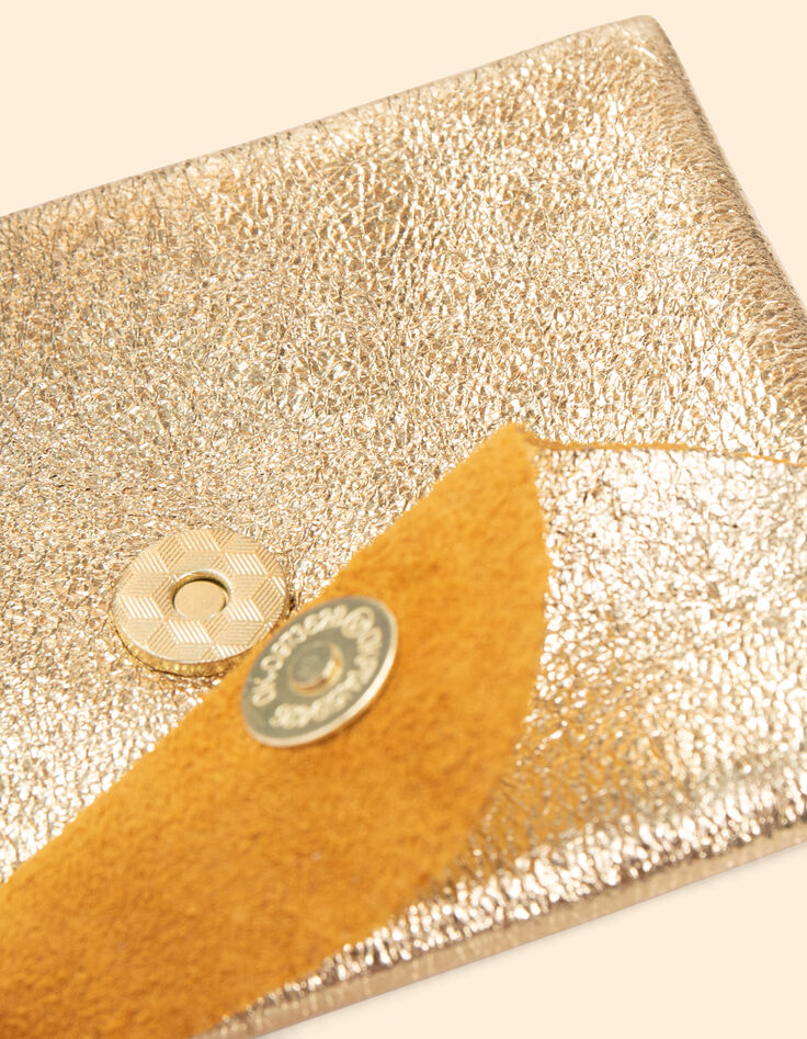 Mini pochette dorée cuir irisé I.Code-2