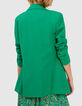 Weidegroene blazer gekruiste knoopsluiting I.Code-2