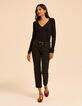 I.Code black lurex knit sweater with ribbing-8 I.Code black lurex knit sweater with ribbing-8