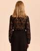 Blusa manga larga negra encaje I.Code-5