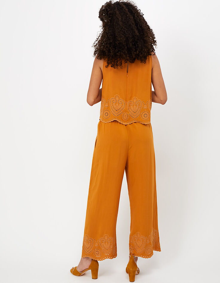 Kurkumagelber Overall mit besticktem Top I.Code-3