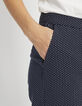 Pantalon marine jacquard croix I.Code-2