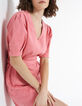 Robe en jean rose bonbon ceinturée I.Code-1