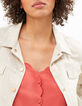 Veste écrue imprimé palmiers I.Code-4