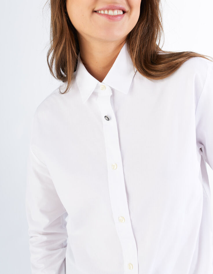 Chemise mi-longue blanc cassé I.Code-2
