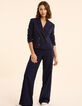 Veste de costume marine faux-uni I.Code-4