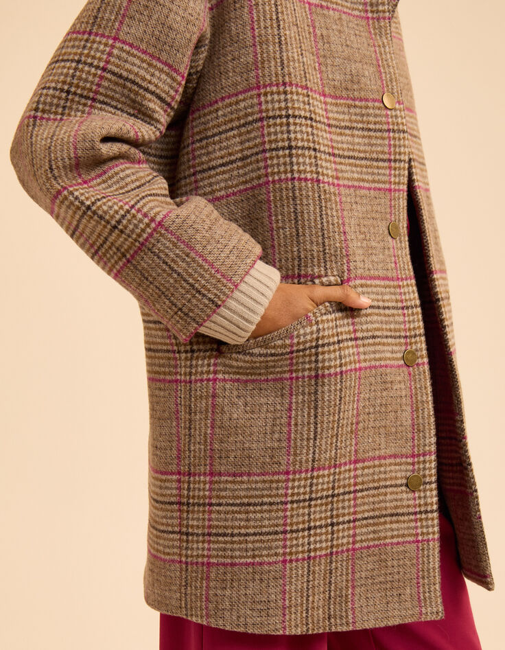 Abrigo camel cuadros I.Code-5