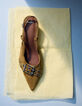Camel Wildleder Slingback Pumps Damen-7