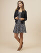 Vestido negro estampado cachemira floral I.Code -6