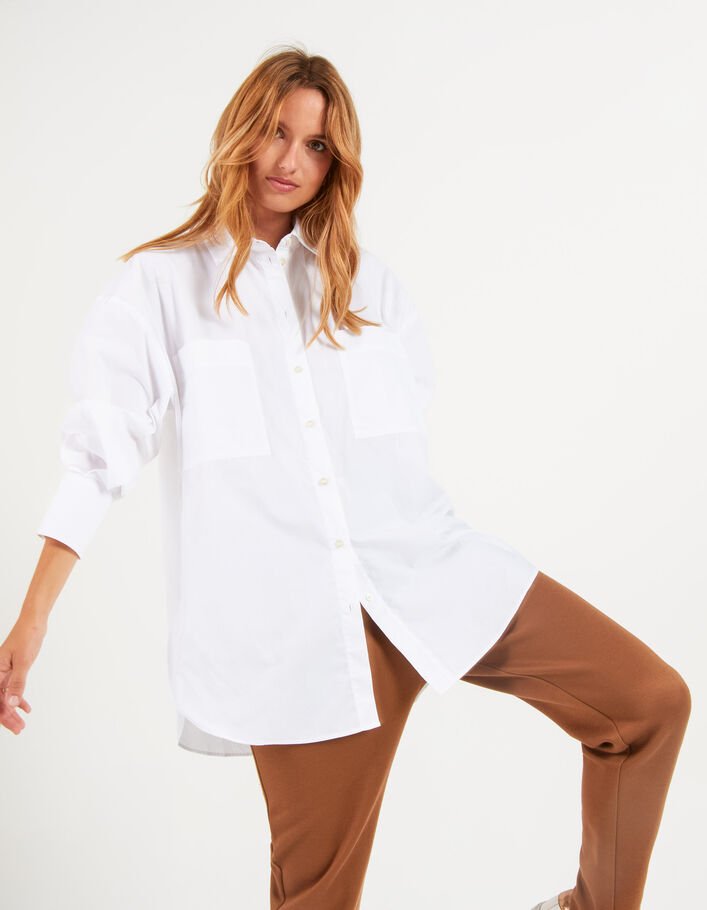 I.Code off-white nightdress-style shirt - I.CODE
