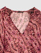 Rosa Bluse mit Tiermotiv f&uuml;r Damen-7