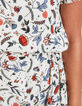 Vestido blanco roto flores indias ﻿I.Code-6