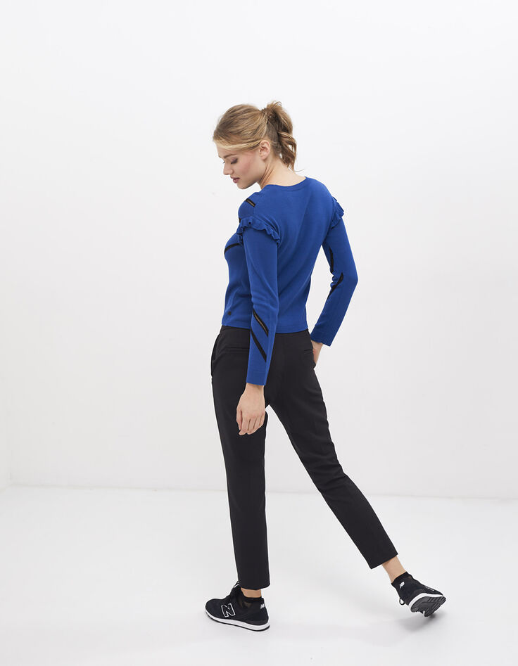 Blauer Pullover I.Code-6