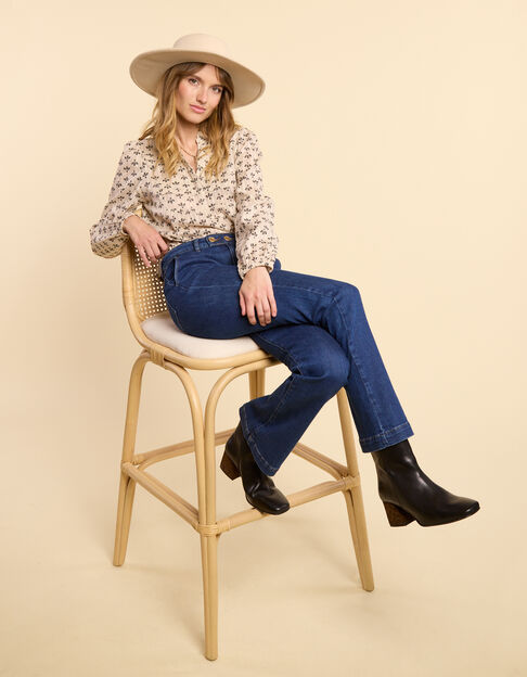 Authentiek blauwe flare jeans I.Code