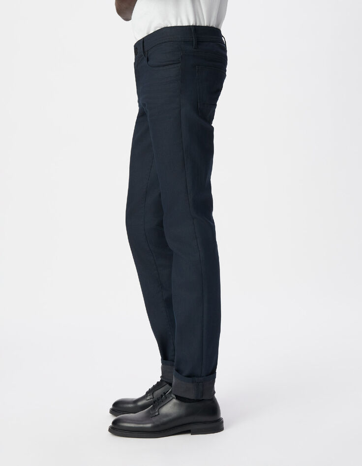 Marineblaue SLIM-Herrenjeans-5