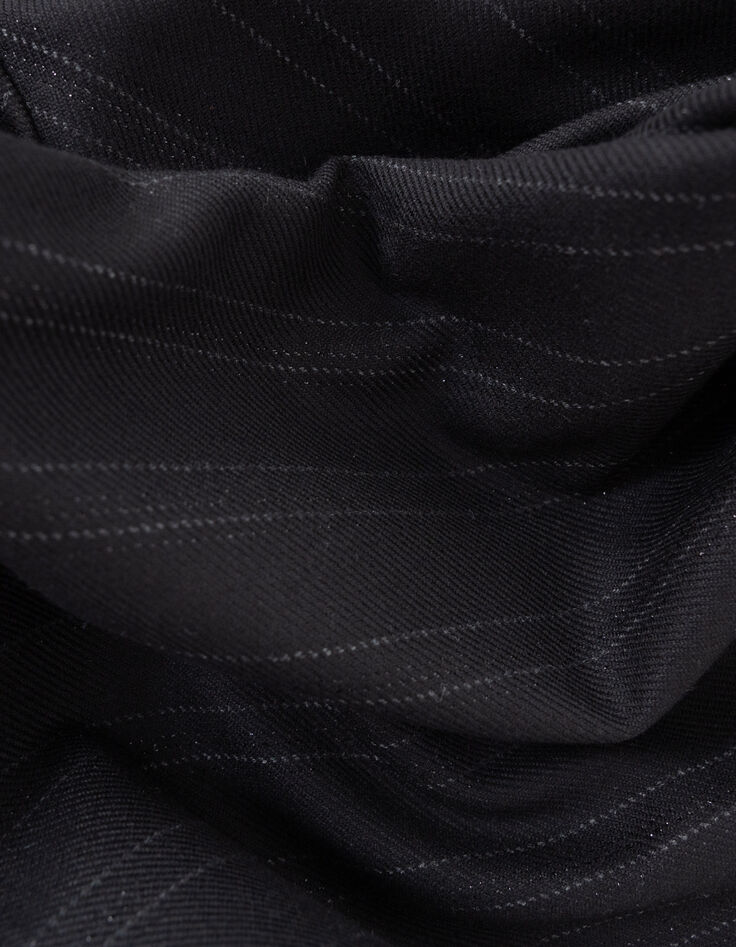 Zwarte geklede broek strepenmotief Laurence I.Code-8