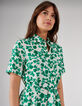 Vestido camisero blanco roto tréboles I.Code -4