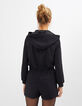Combi short noir à capuche I.Code -3