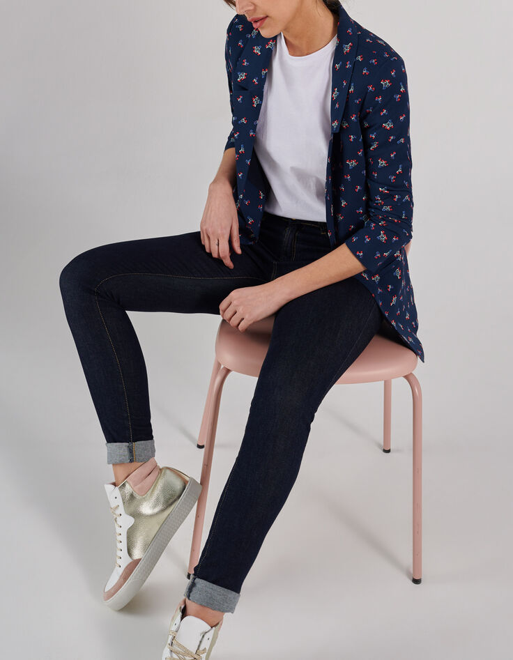 Veste marine à imprimé rollers I.Code-1