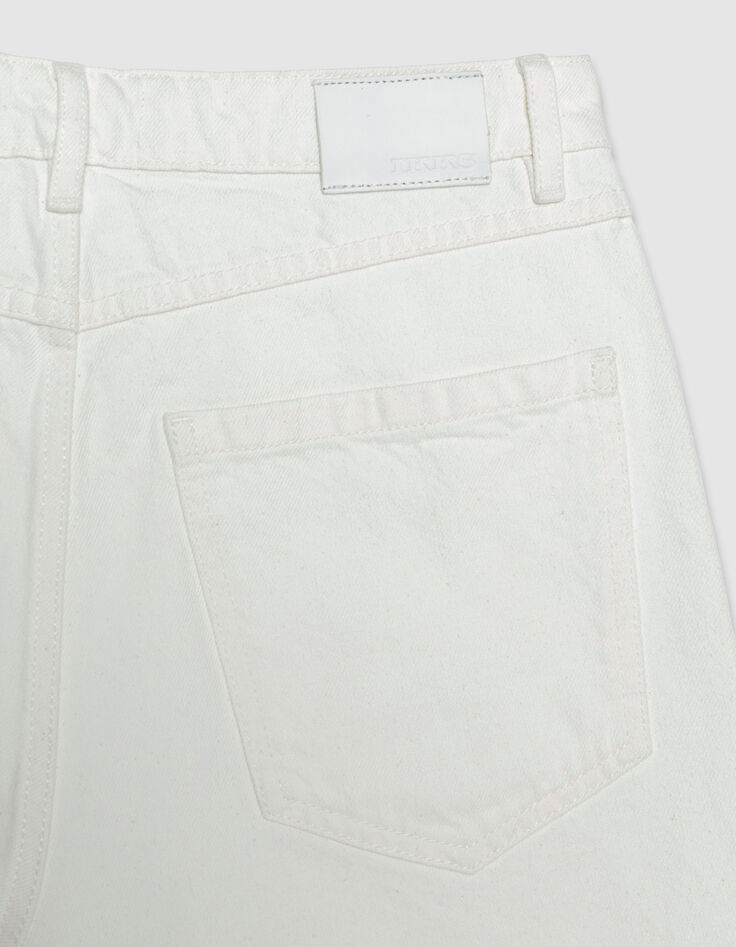 Anders Damen 7/8 Straight White Jeans-8