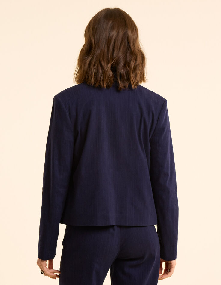 Veste de costume marine faux-uni I.Code-5