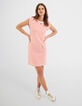 I.Code off-white sailor stripe dress with apricot stripes-6