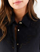 Robe chemise noire brodée I.Code-3