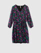 Vestido frambuesa estampado floral color I.Code-5