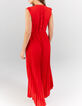 Robe longue cherry plissée I.Code-3